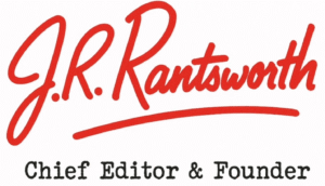 J.R. Rantsworth signature, the editor of the LampoonTimes.com.