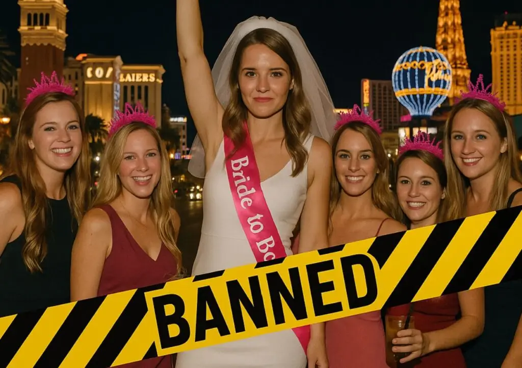 Las Vegas bans bachelorette parties.